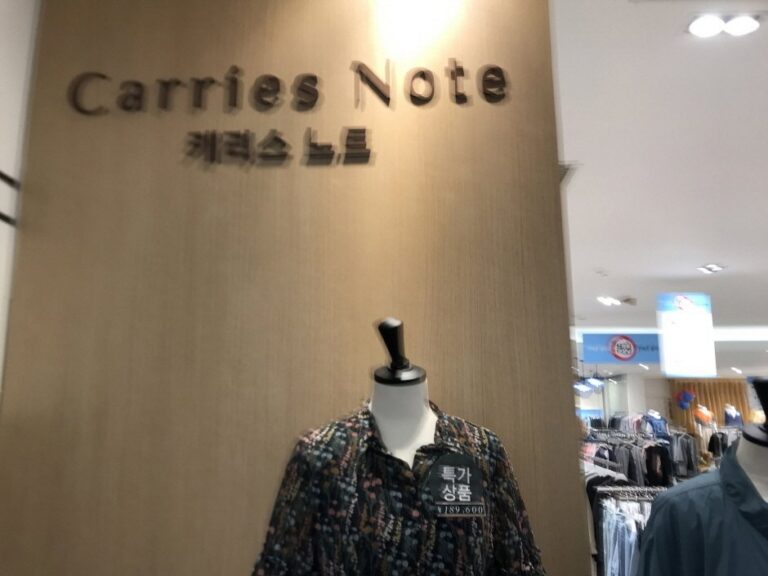 [Gyeonggi-do] Carries Note [Tax Refund Shop] (캐리스노트)
